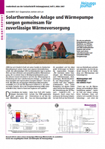 Solarthermische Anlage und Wärmepumpe sorgen gemeinsam für zuverlässige Wärmeversorgung